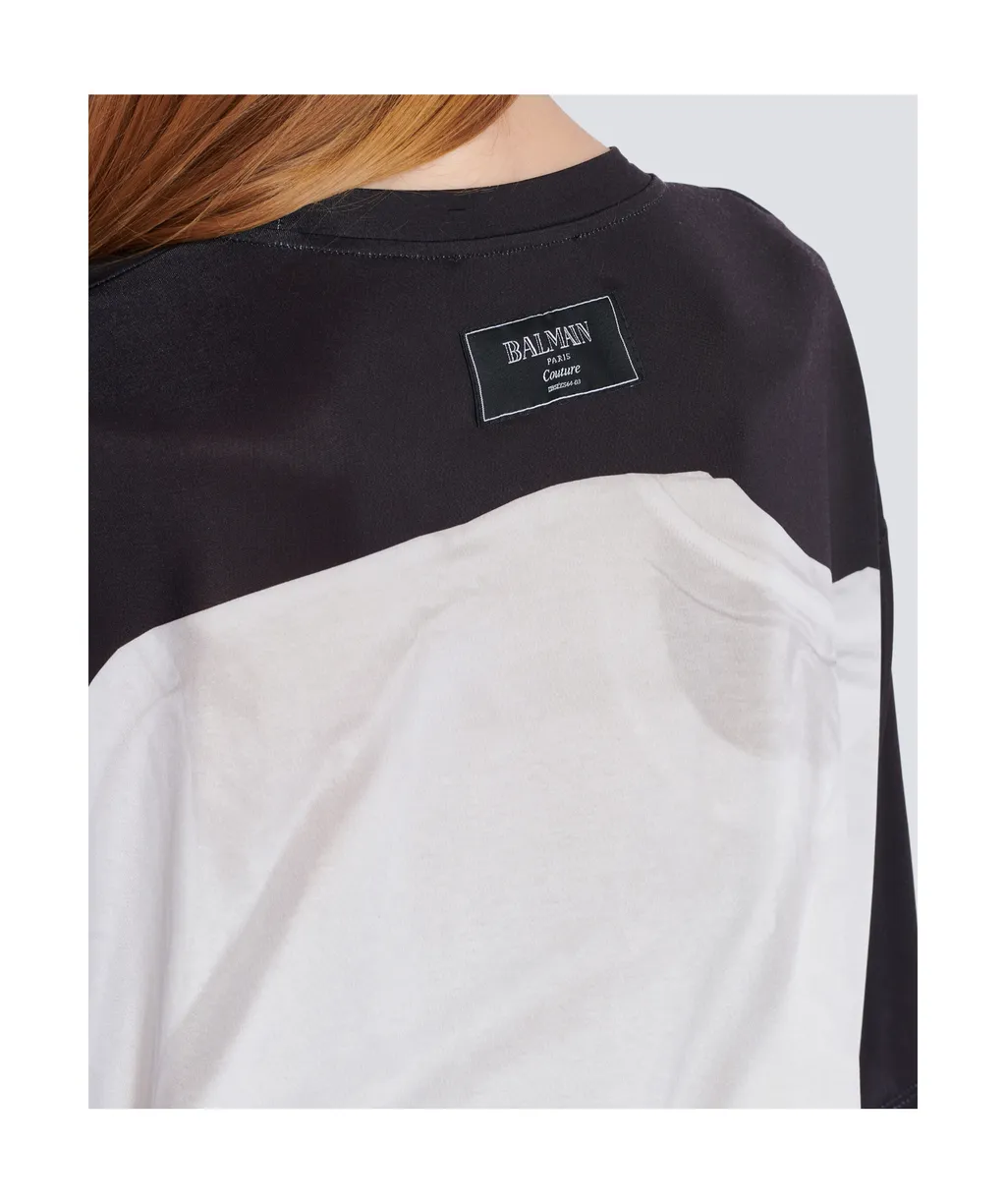 Loose T-Shirt With Optical Illusion Print