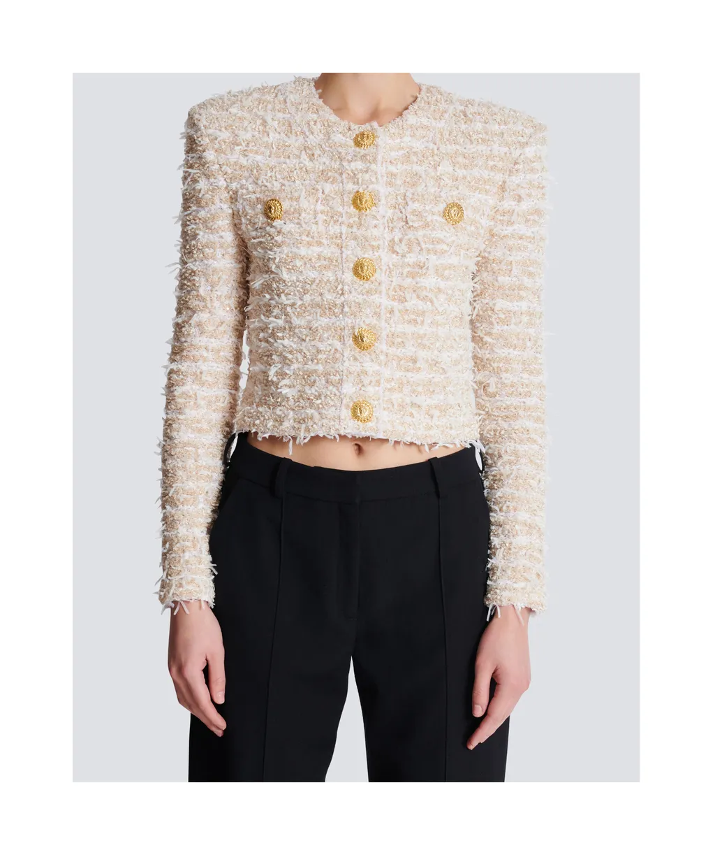 Cropped Tweed Jacket