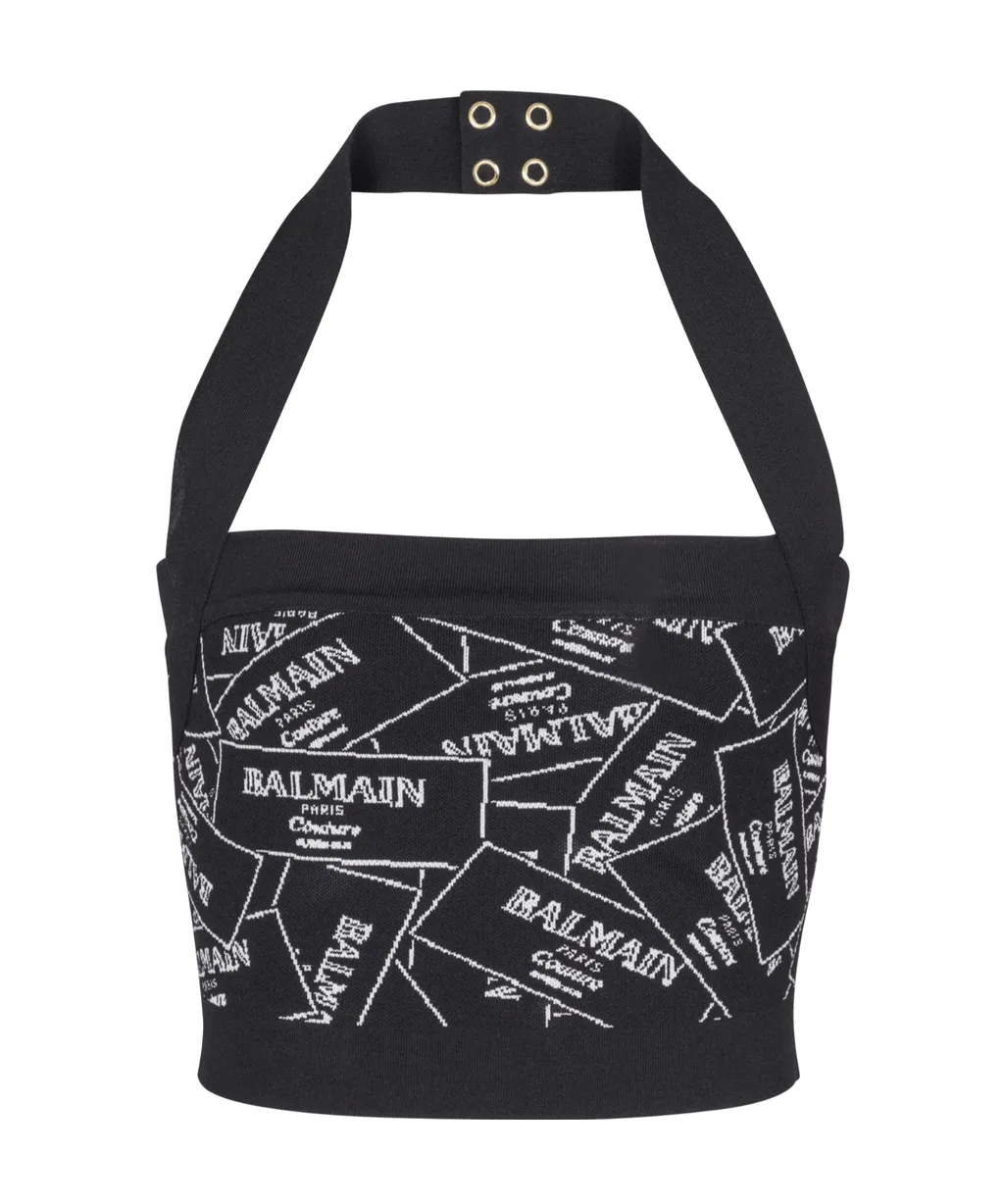 Logo Detailed Cropped Top