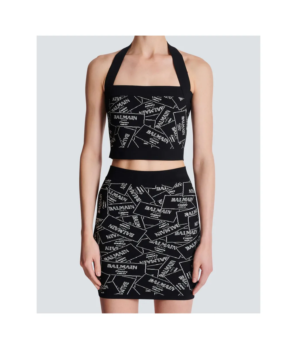 Logo Detailed Cropped Top