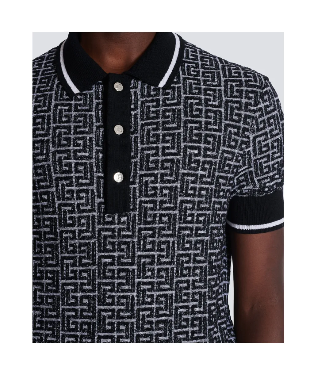 Monogram Short-Sleeve Polo Shirt