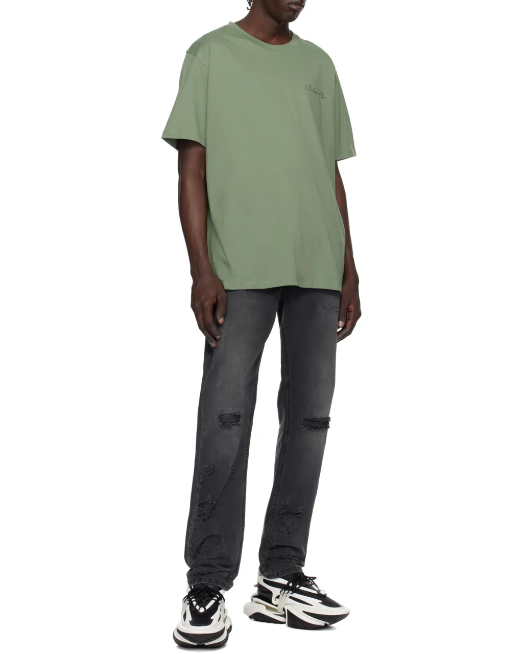 Logo Embroidered Crewneck T-Shirt