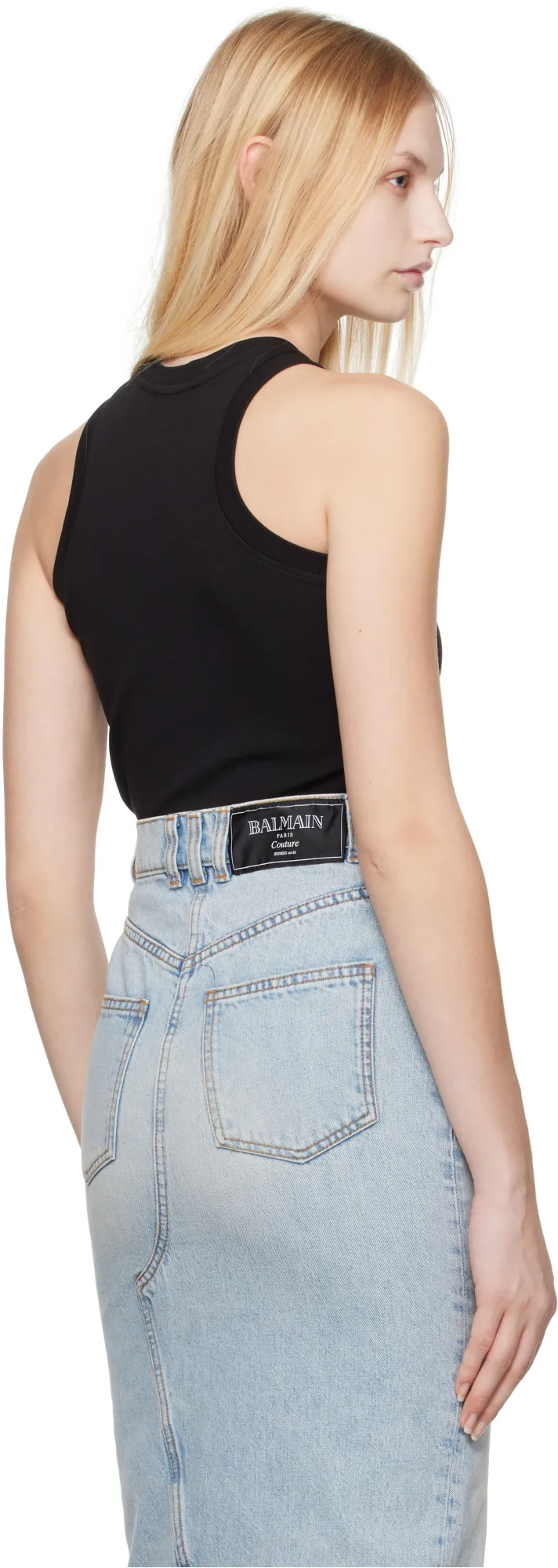 Logo Detailed Crew Neck Tank Top