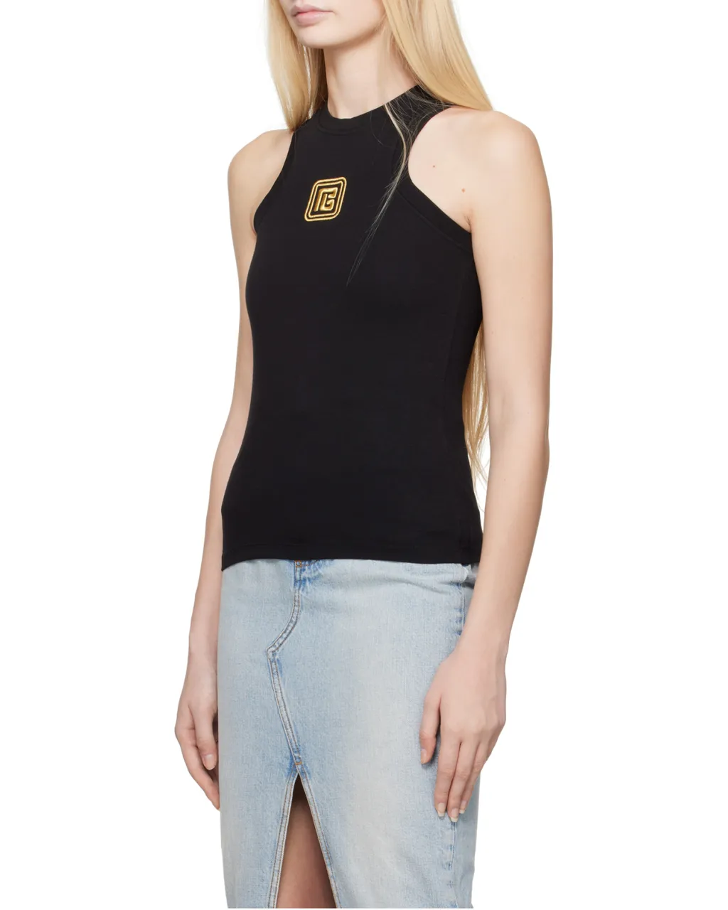 Logo Detailed Crew Neck Tank Top