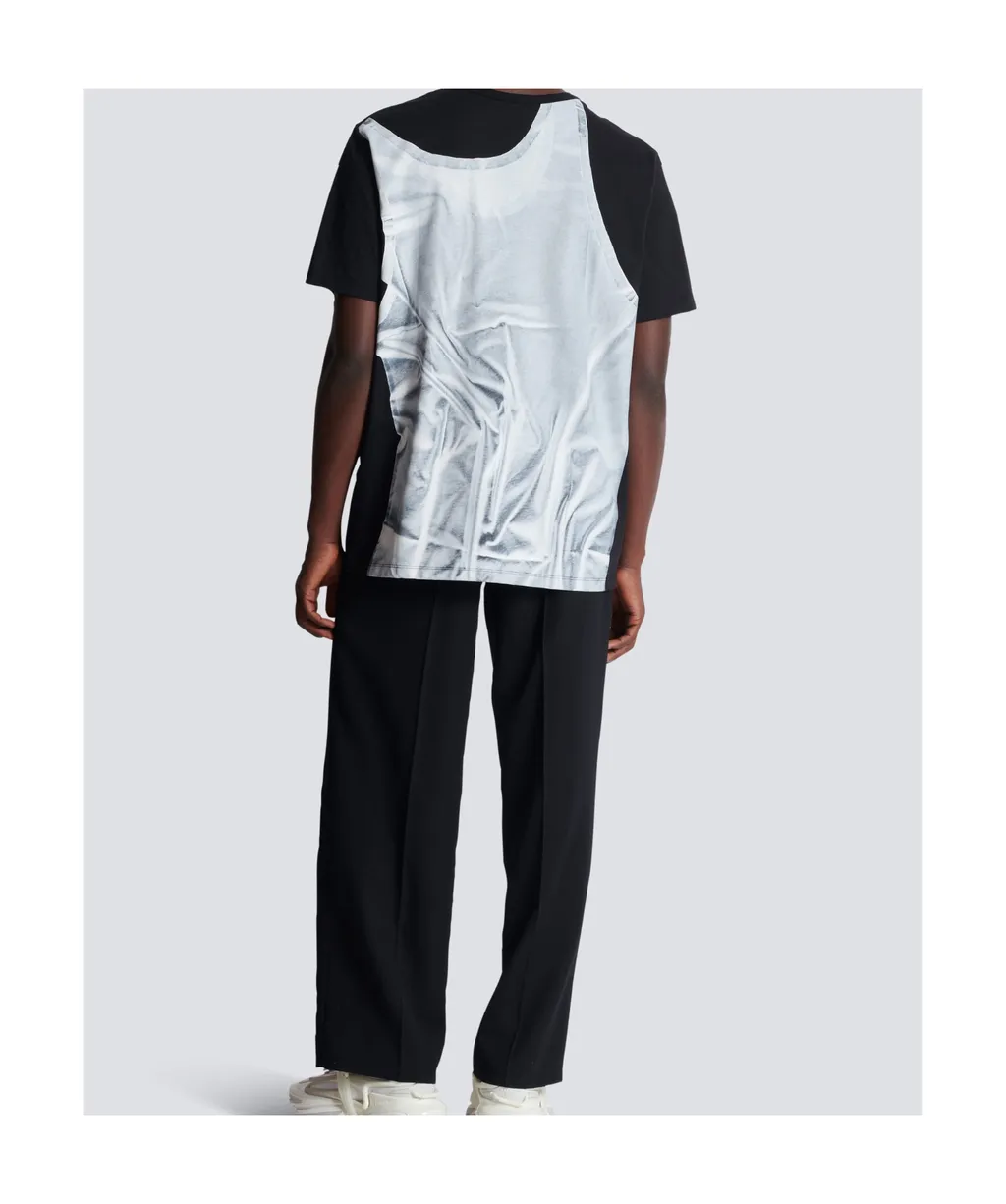 T-Shirt With Tank Top Print