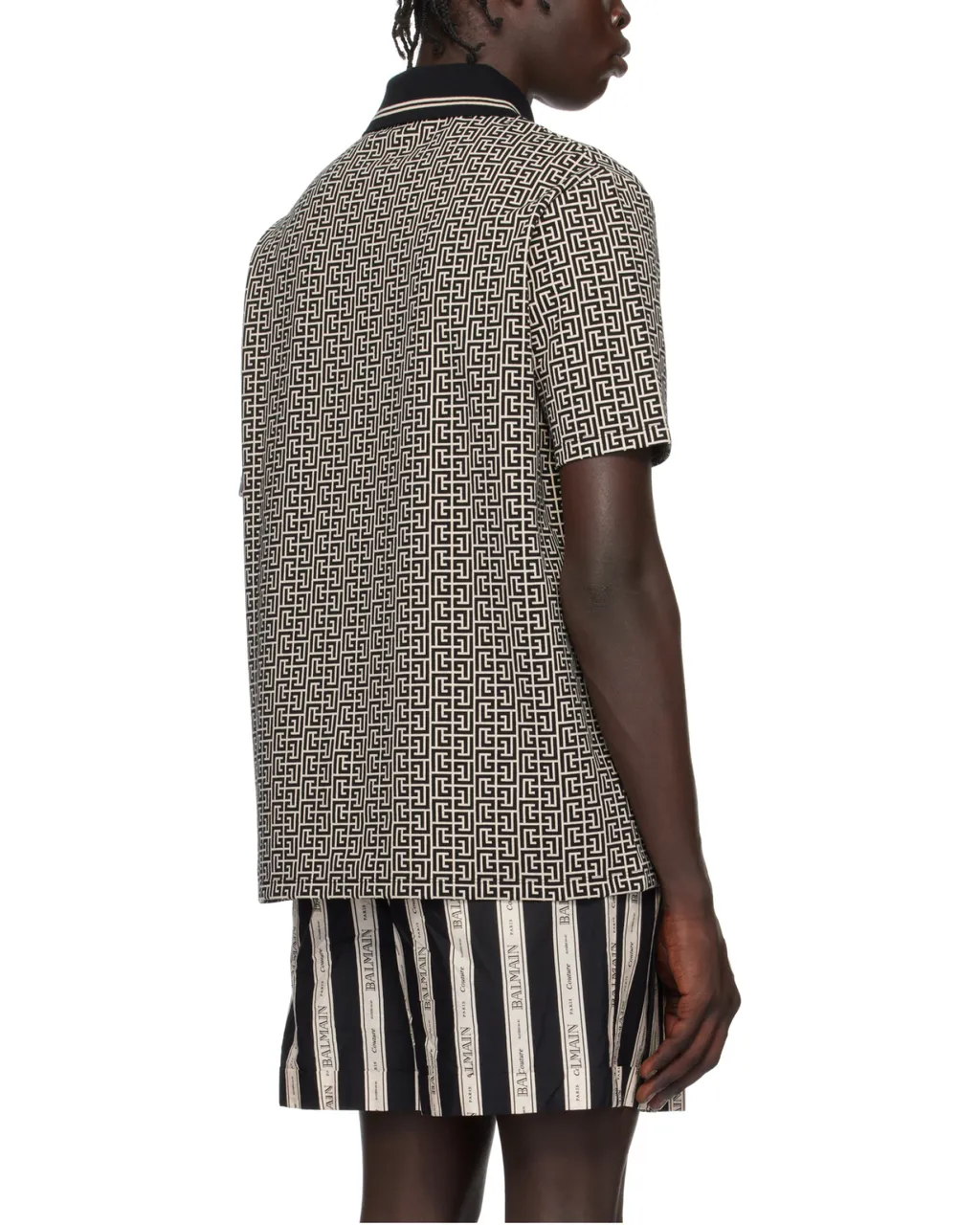 Logo Patch Straight Hem Polo Shirt