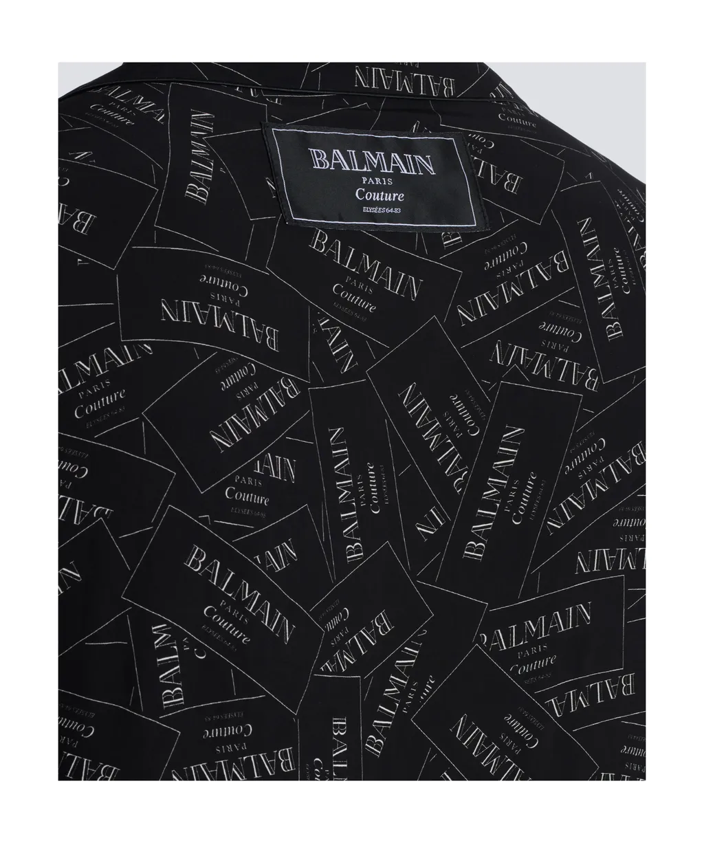 All-Over Label Printed Pyjama Shirt