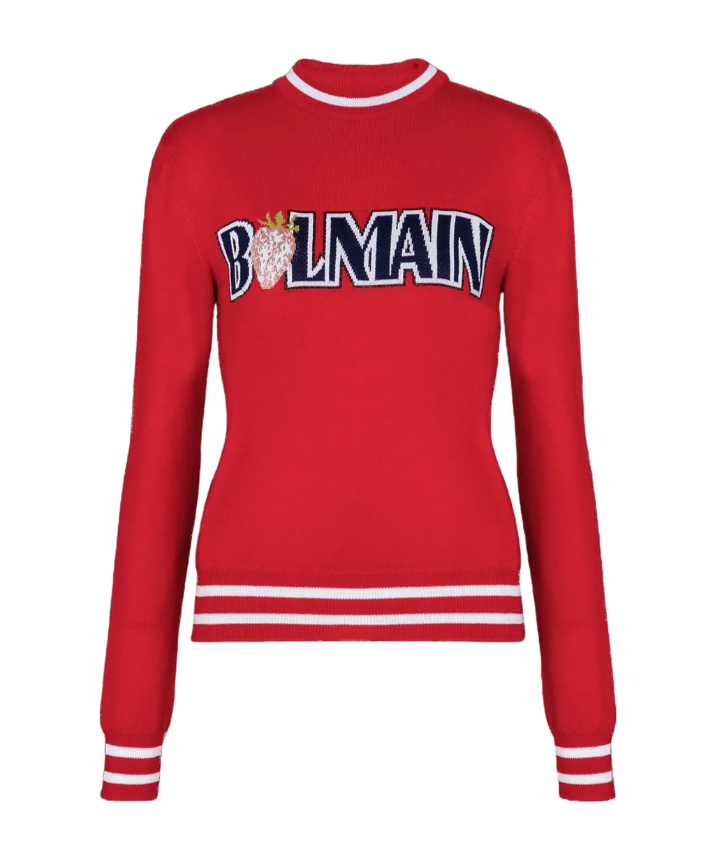 Wool Balmain Strawberry Jumper