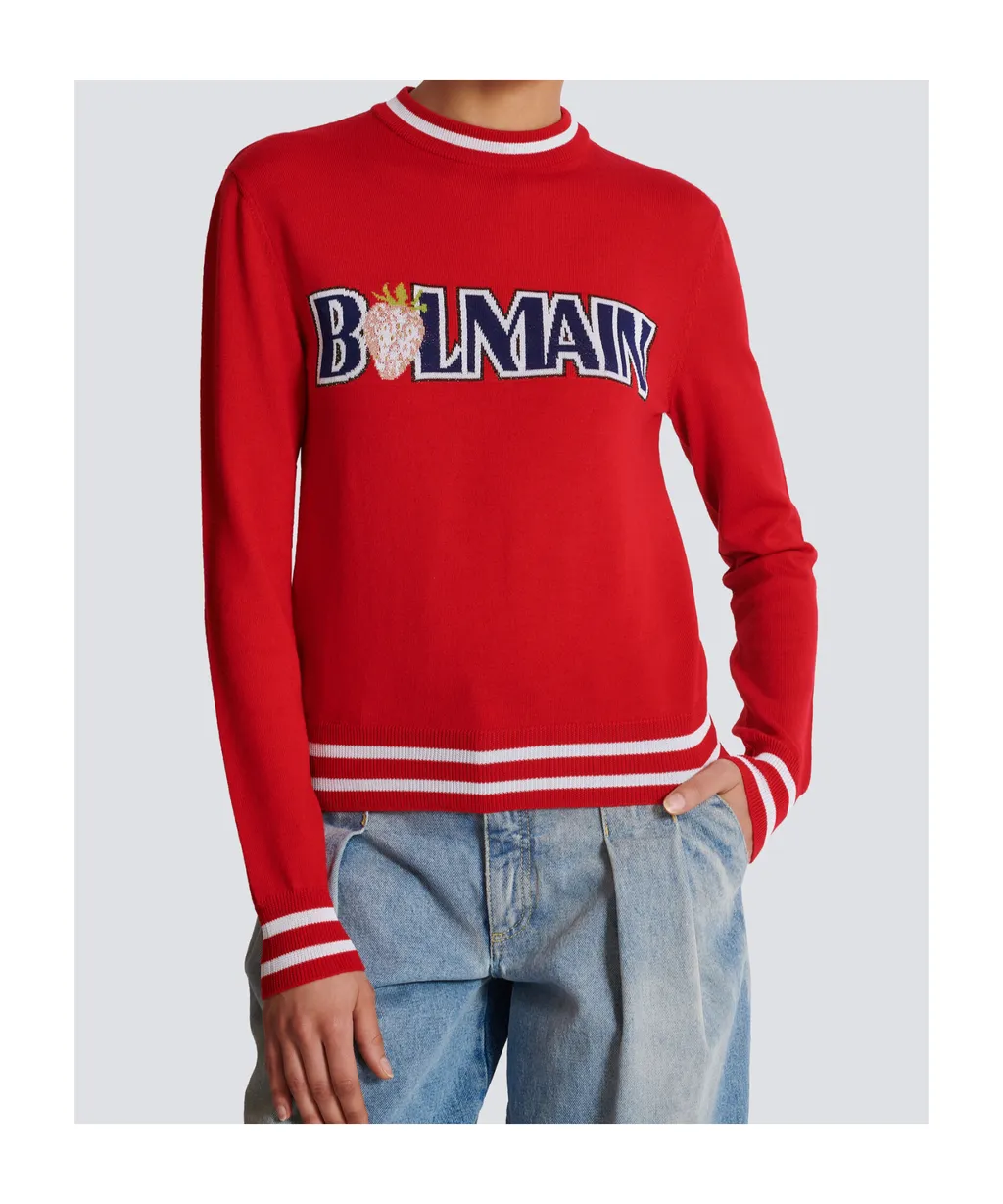 Wool Balmain Strawberry Jumper