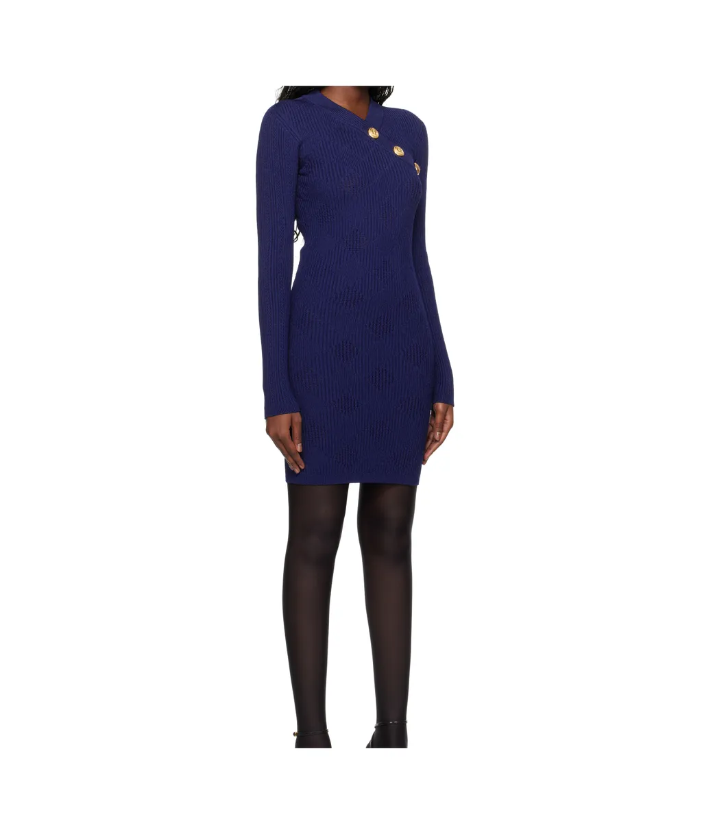 Long-Sleeved Knit Dress