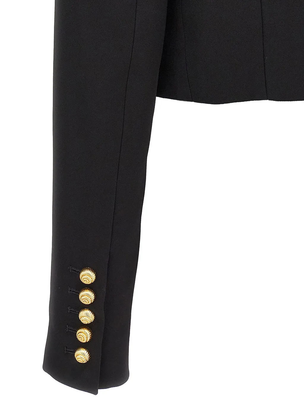 Button Detailed Cropped Jacket
