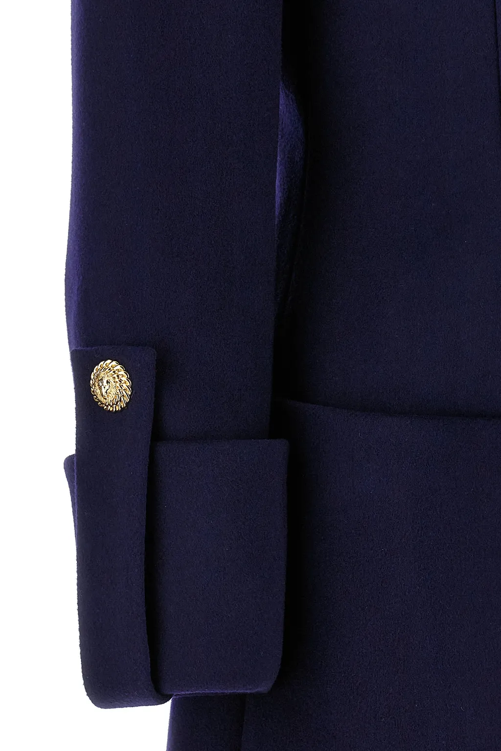 Double-Breasted Long-Sleeve Trench Coat
