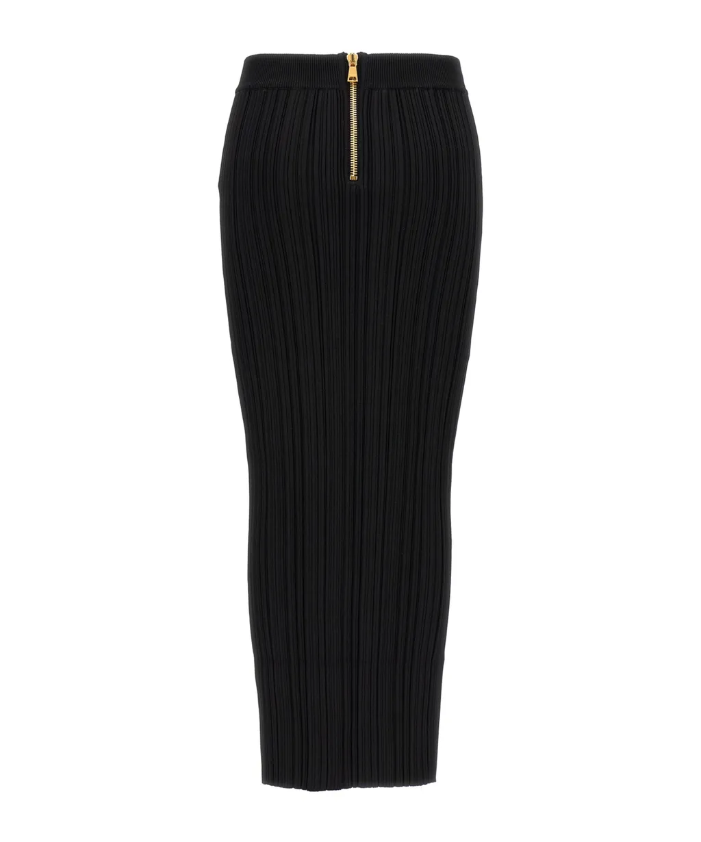 Classic Pleated Midi Skirt