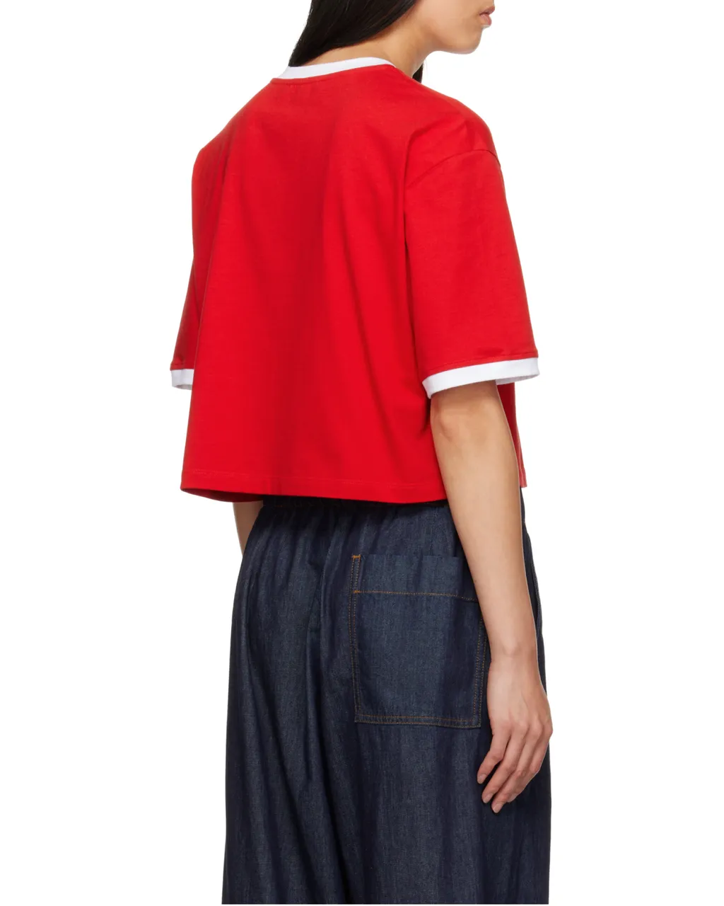 Logo Printed Cropped T-Shirt