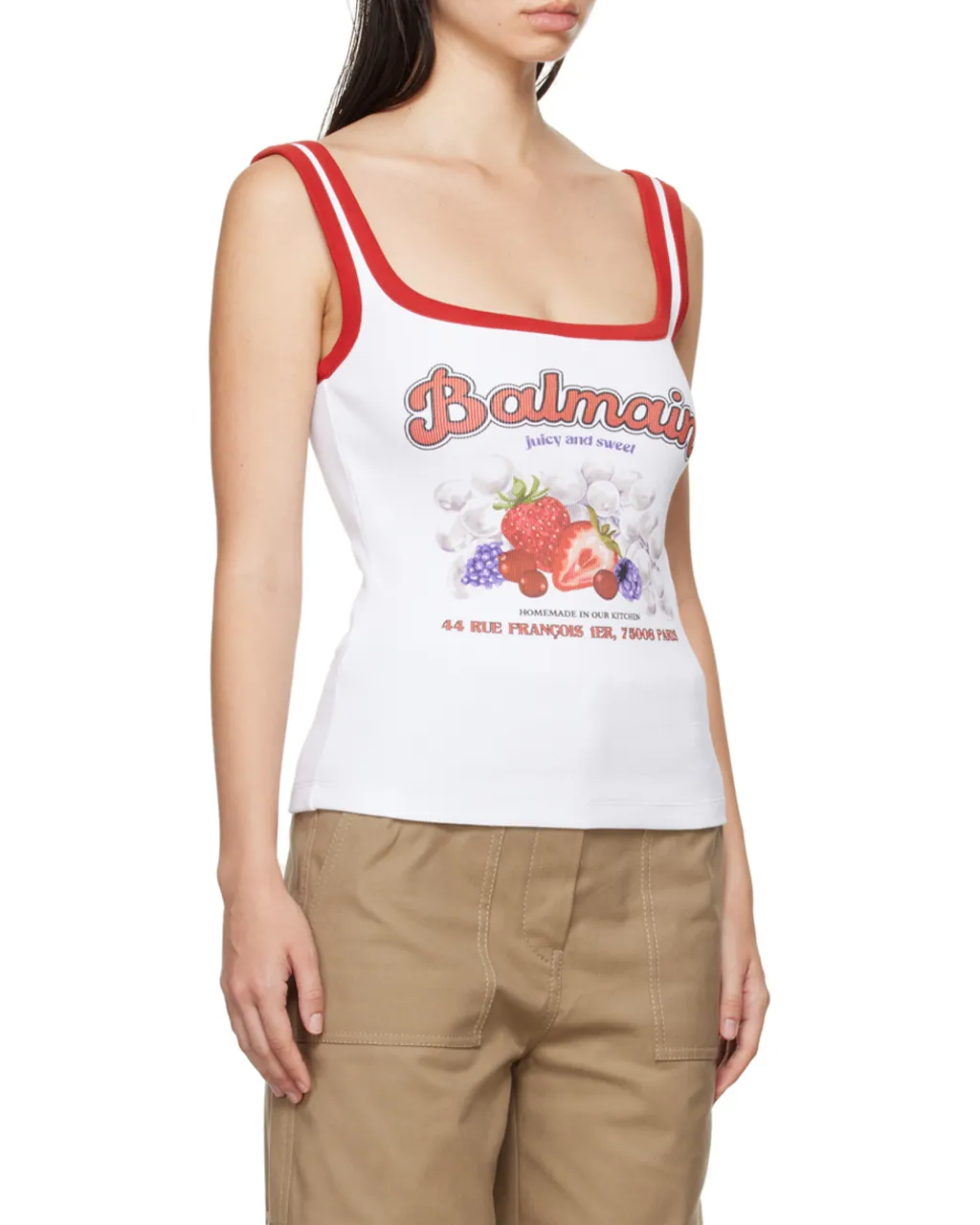 Fruit Square-Neck Tank Top