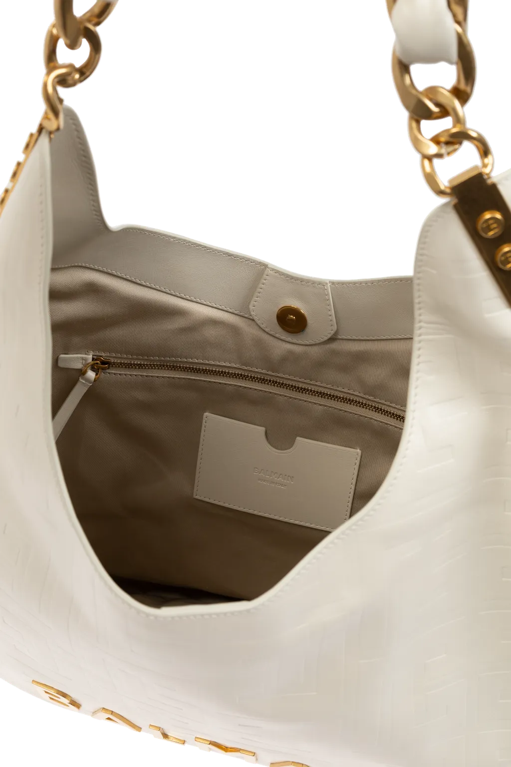Logo Detailed Chain Shoulder Bag