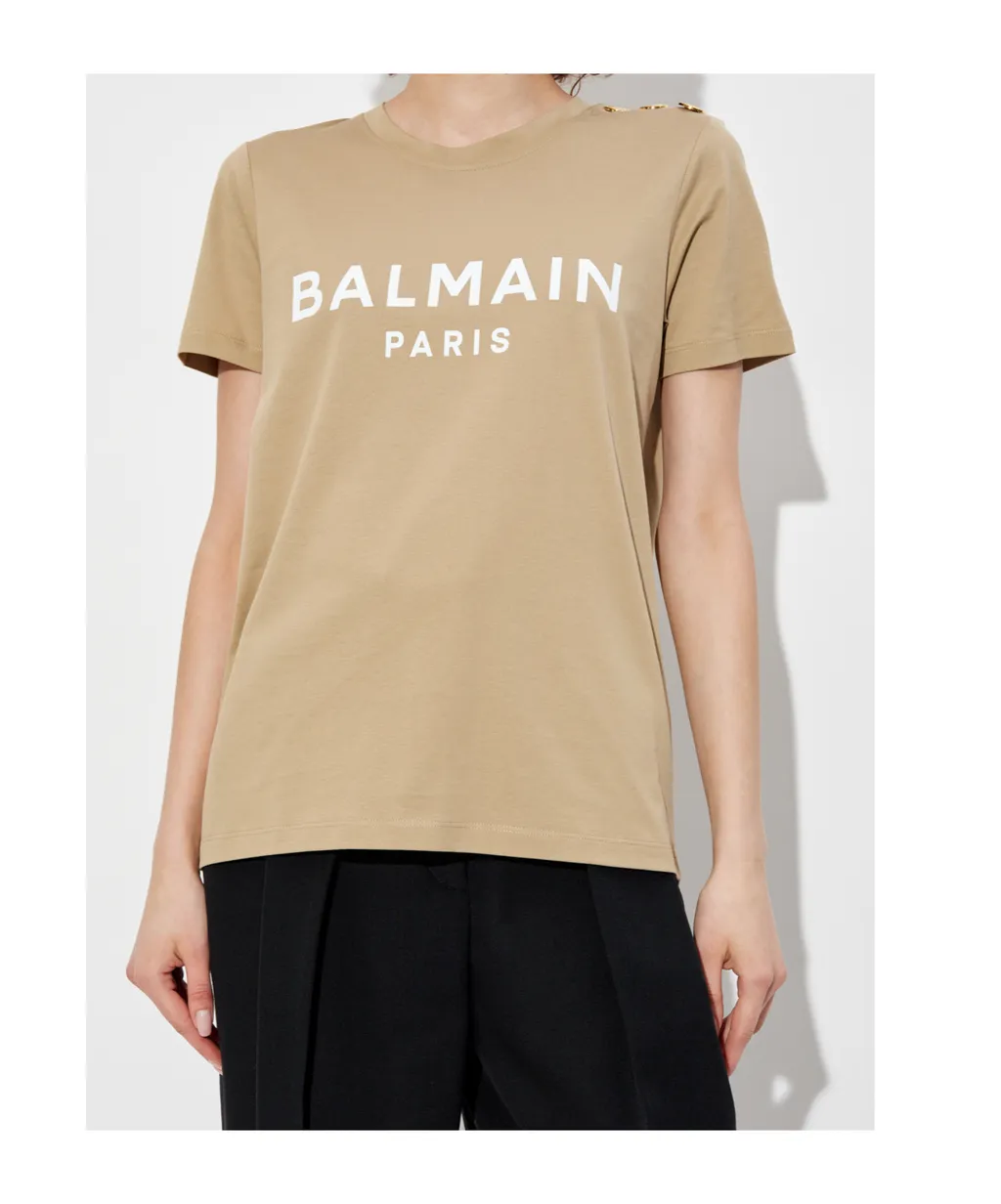 Logo Printed Crew Neck T-Shirt