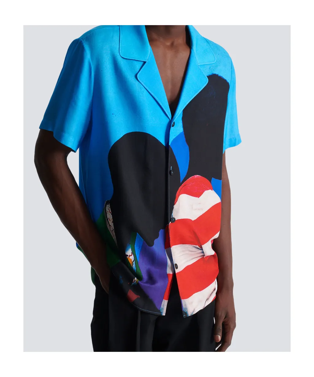 Prince Gyasi Printed Twill Pyjama Shirt