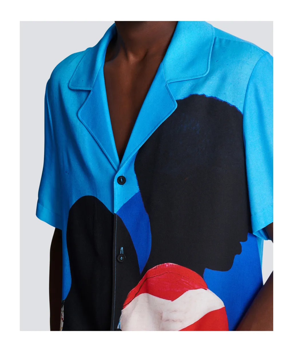 Prince Gyasi Printed Twill Pyjama Shirt