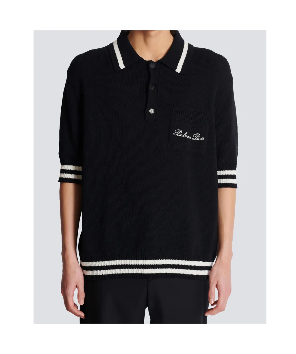 Logo Embroidered Collared Polo Shirt