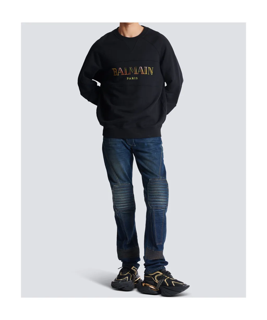 Vintage Logo Embroidered Oversized Sweatshirt