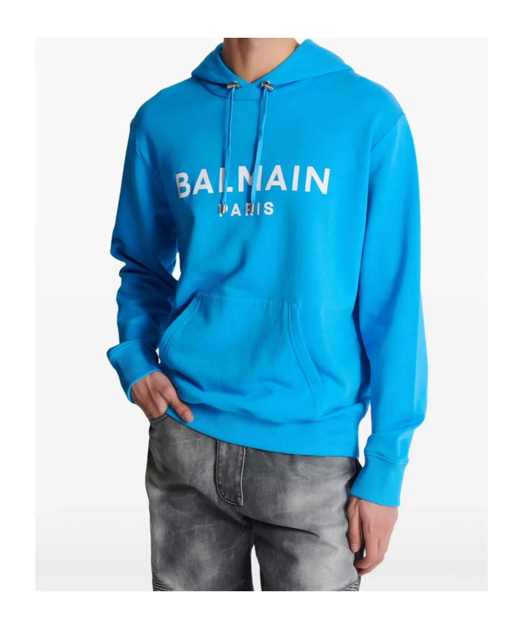 Logo Printed Drawstring Hoodie