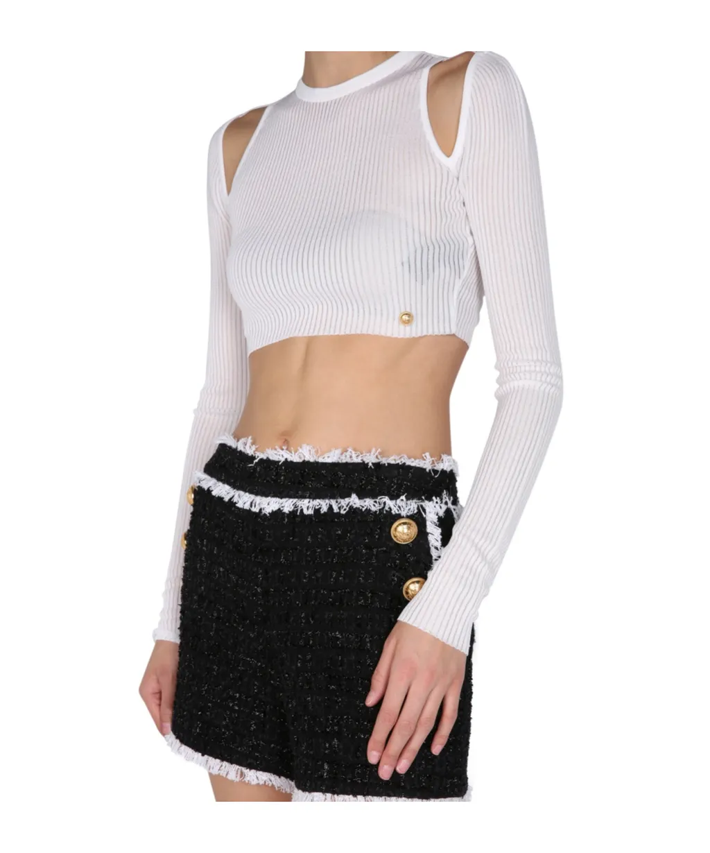 Cut Out Cropped Top