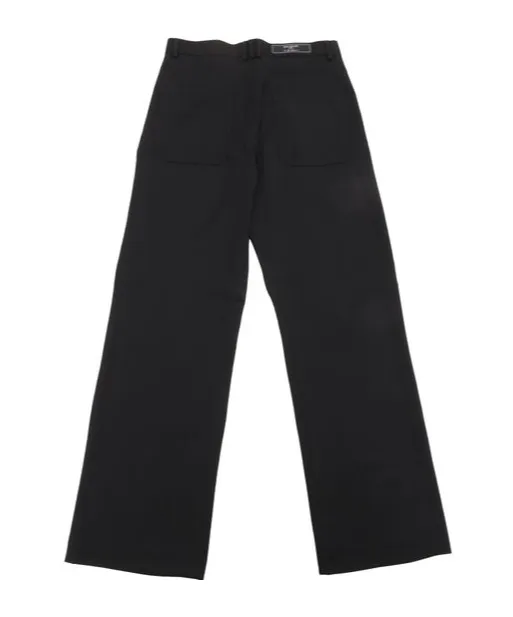 Logo Patch Straight-Leg Pants