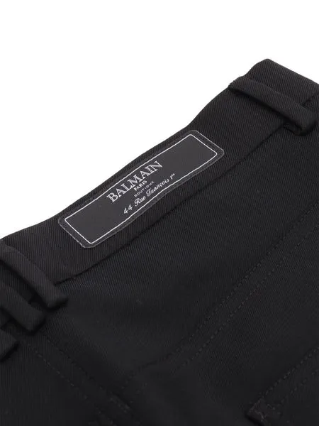 Logo Patch Straight-Leg Pants