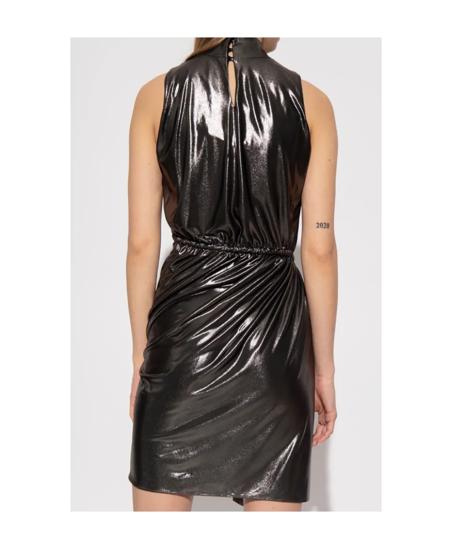 Ruched Sleeveless Mini Dress