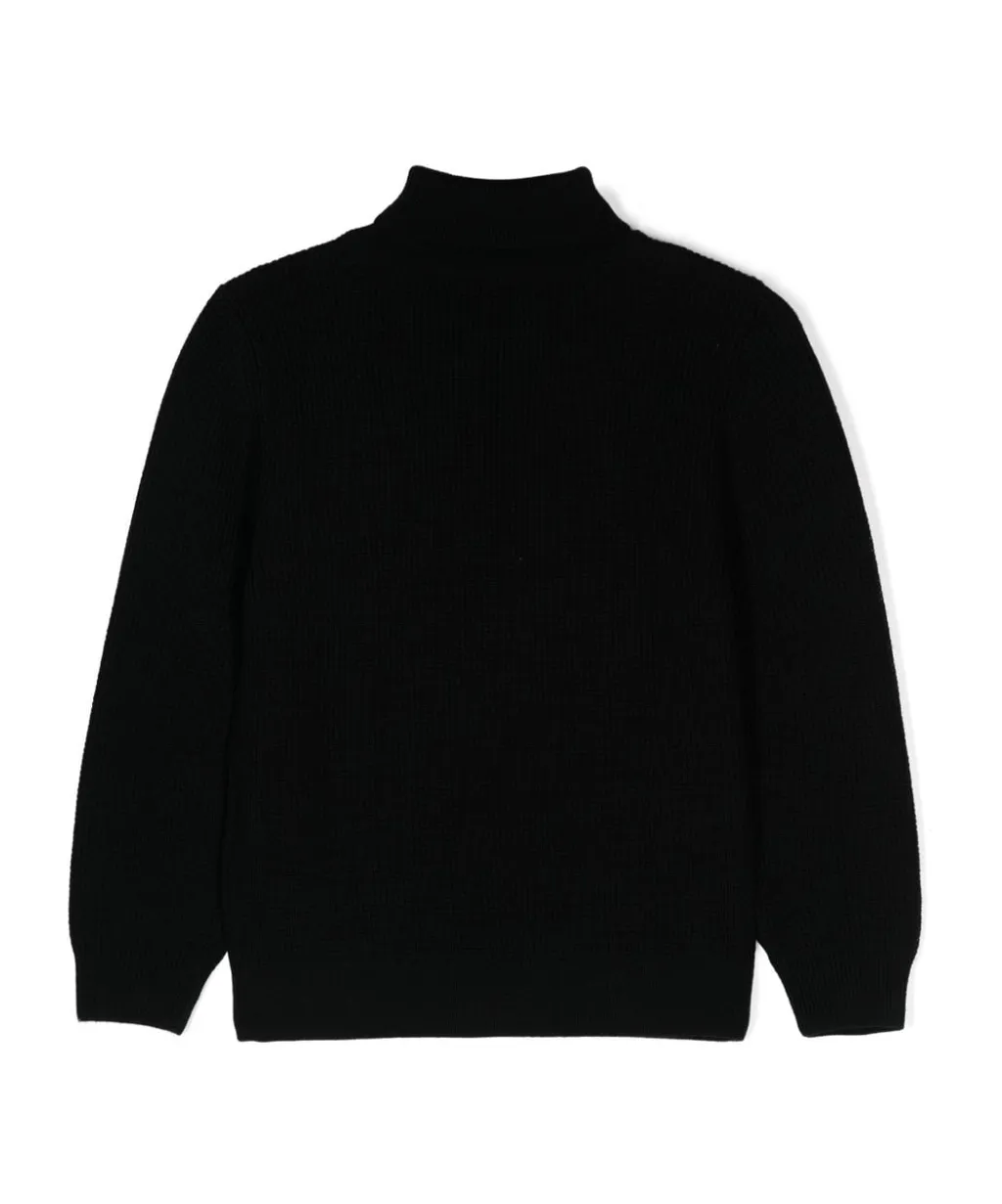 Logo Patch Roll-Neck Jumper