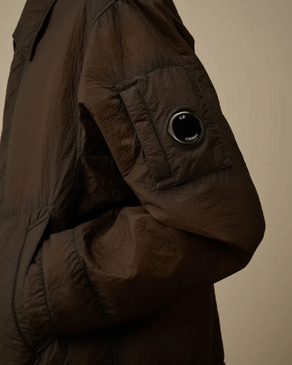 Quilted Lens-Pocket Jacket