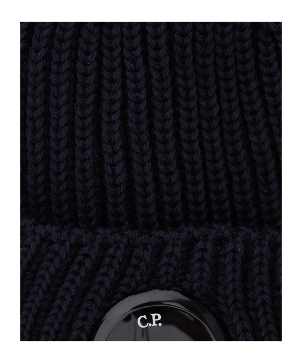 Logo Plaque Knit Beanie