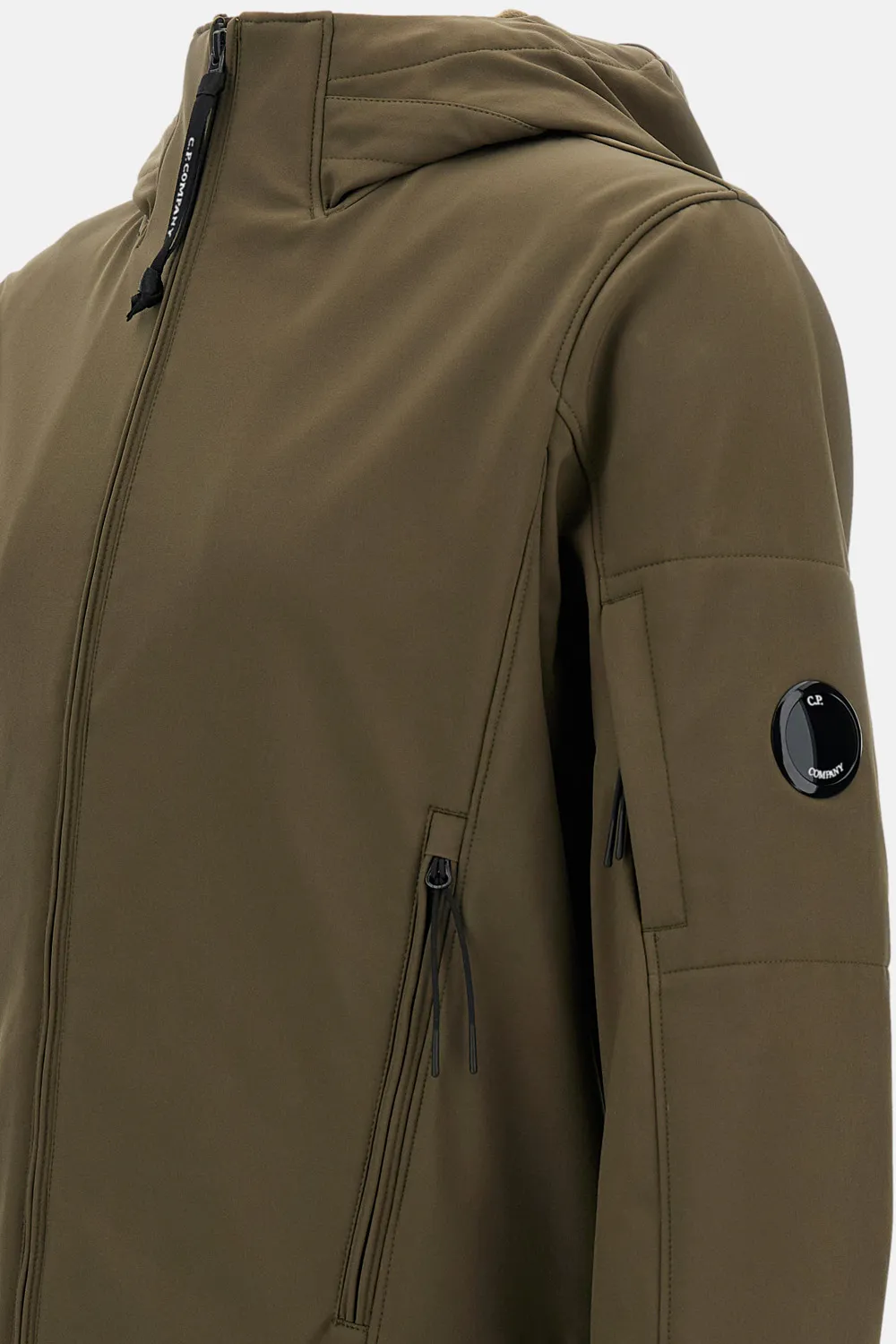 Hooded Zip-Fastening Jacket