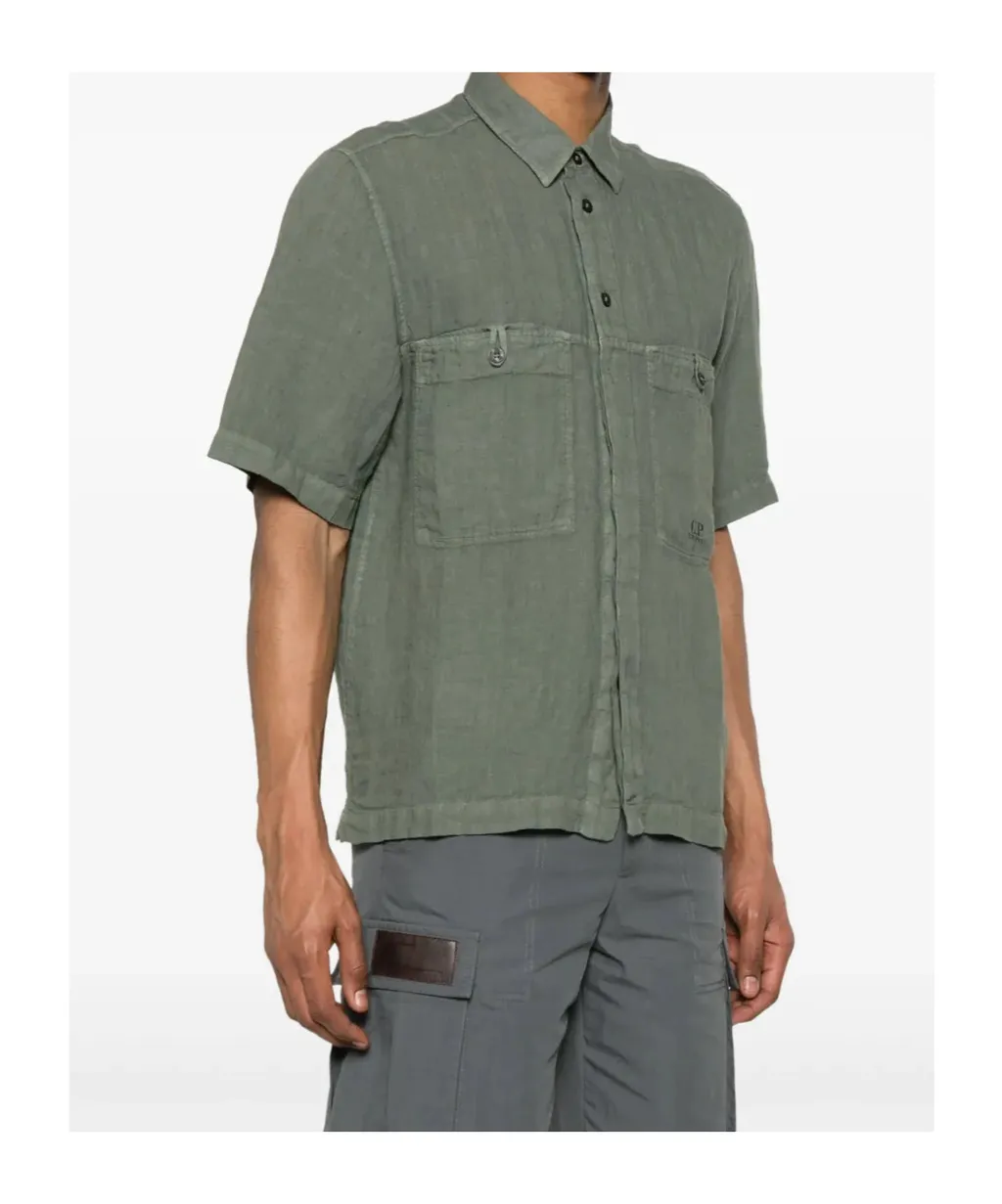 Short Sleeve Linen Shirt