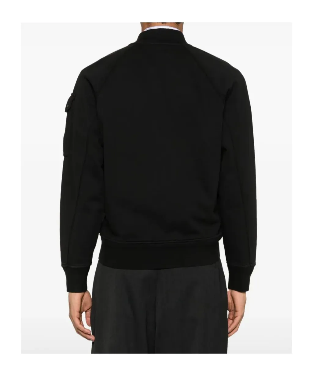 Zip-Up Cotton Sweatshirt