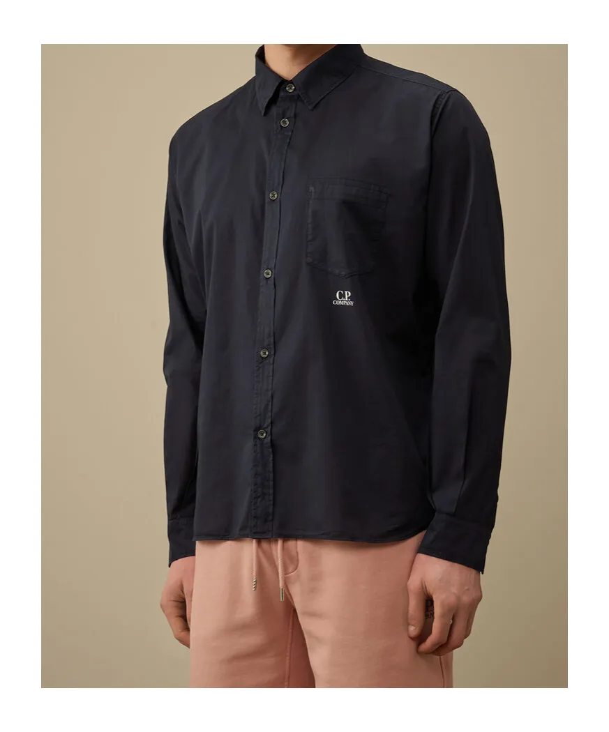 Shirt With Classic Collar Logo