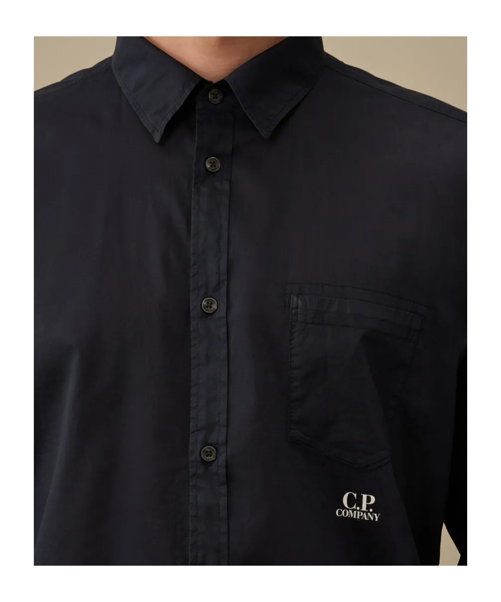 Shirt With Classic Collar Logo