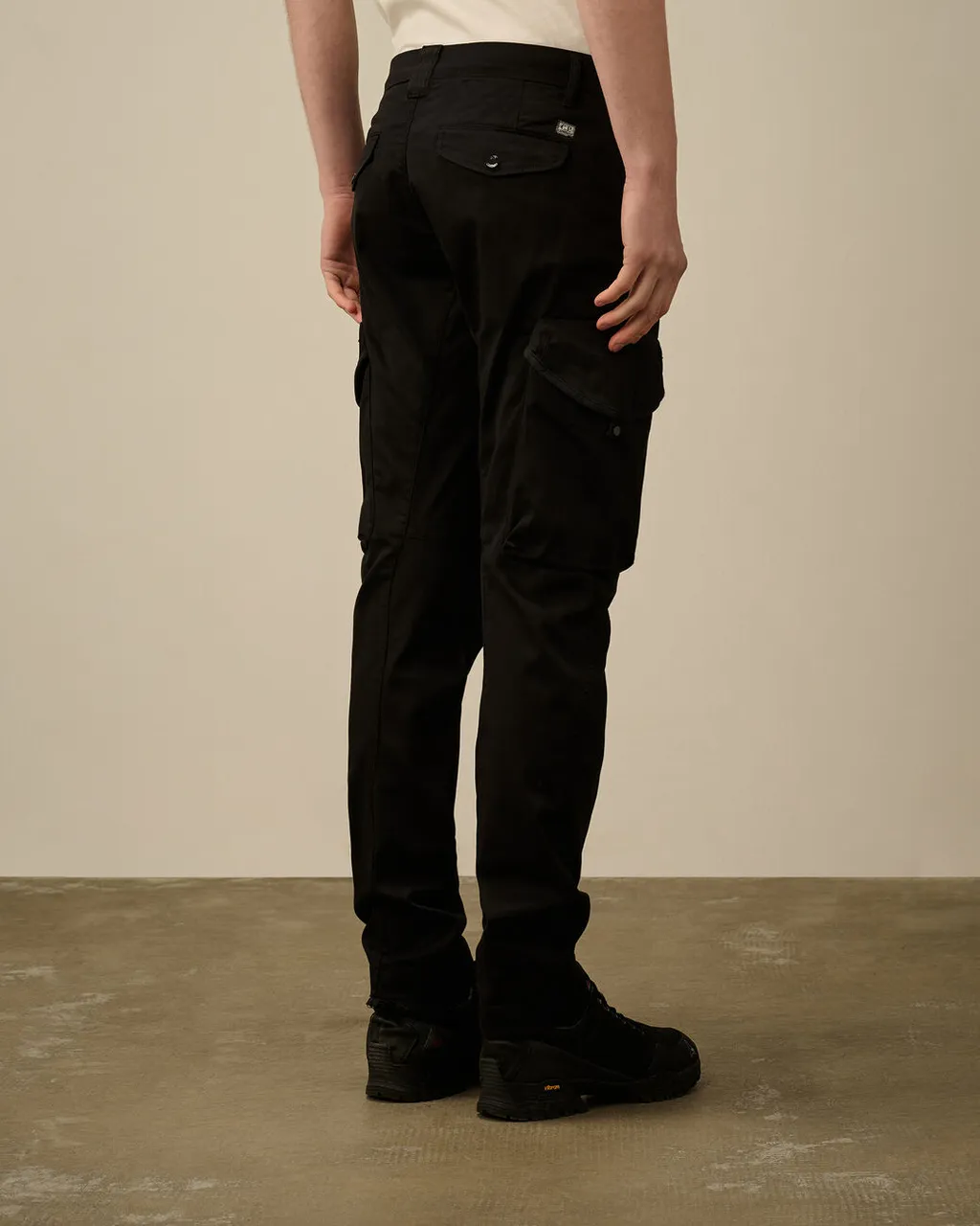 Stretch Sateen Utility Cargo Lens Pants