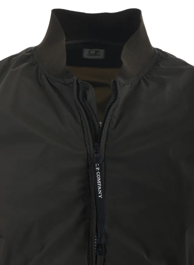 Ribbed Knit Collar Jacket