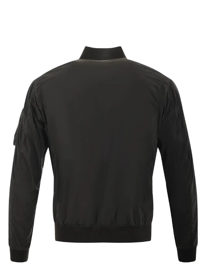 Ribbed Knit Collar Jacket