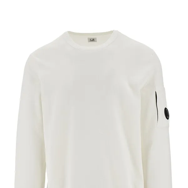 Lens-Detail Crew-Neck Sweater