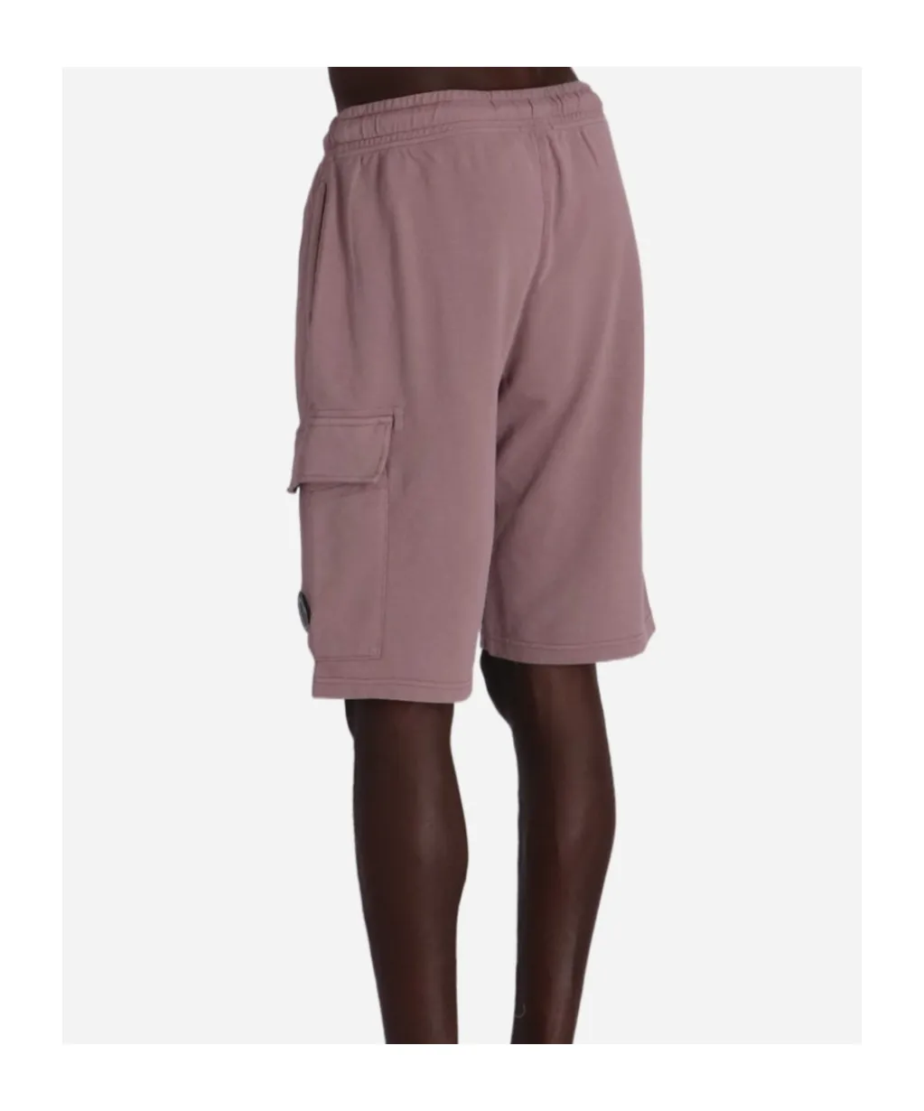 Lens-Detail Fleece Shorts