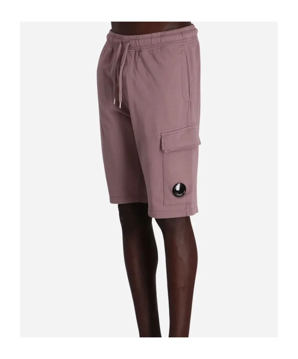 Lens-Detail Fleece Shorts