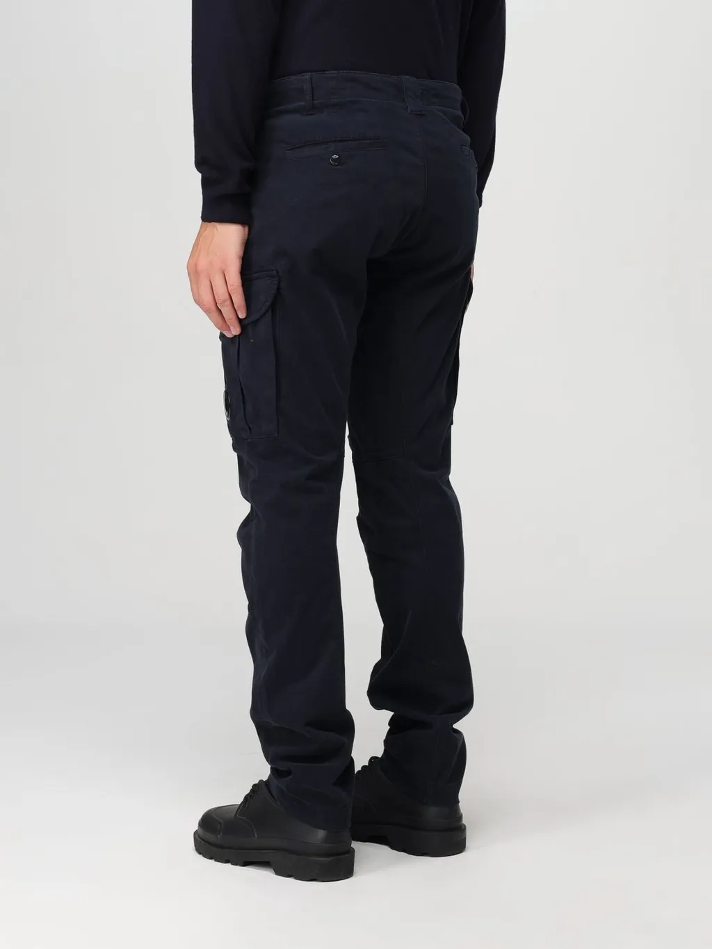 Lens-Detailed Tapered-Leg Cargo Pants