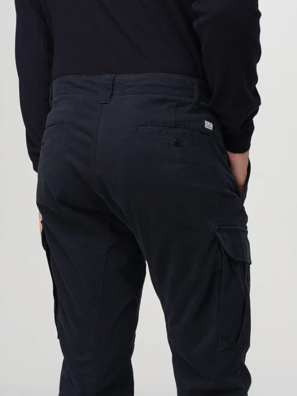 Lens-Detailed Tapered-Leg Cargo Pants