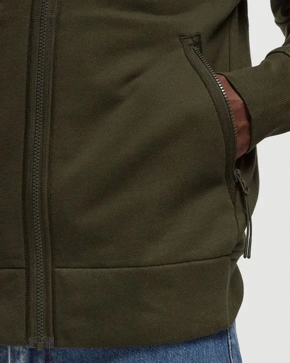 Jersey Zipped Hoodie