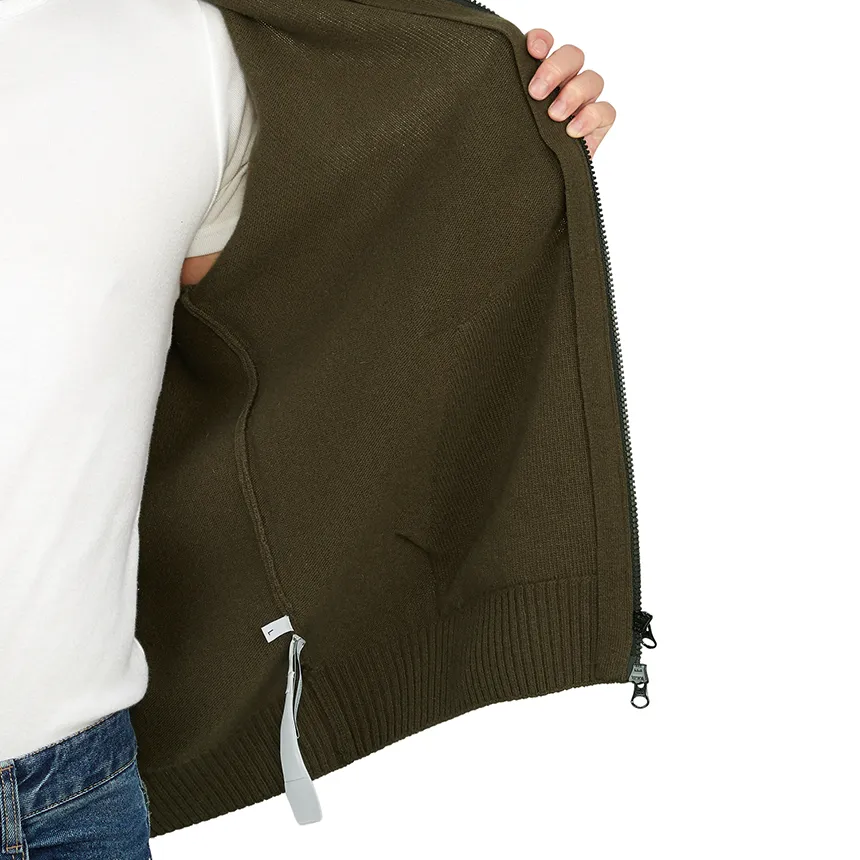 Lambswool Zipped Cardigan