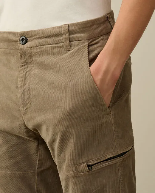 Tapered-Leg Corduroy Trousers