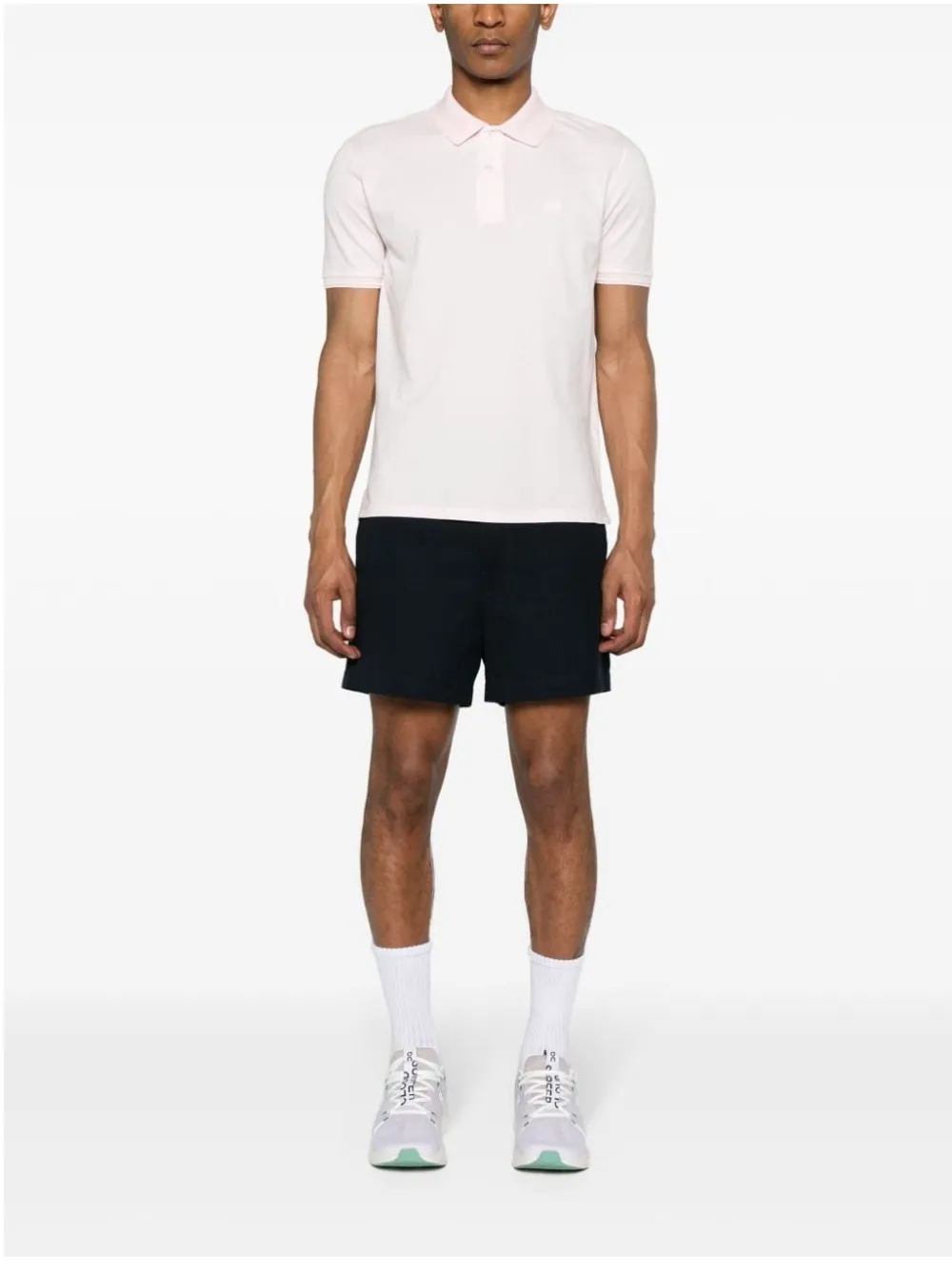 Logo-Patch Piqué Polo Shirt